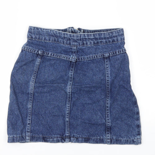 Select Girls Blue Ikat  A-Line Skirt Size 10 Years