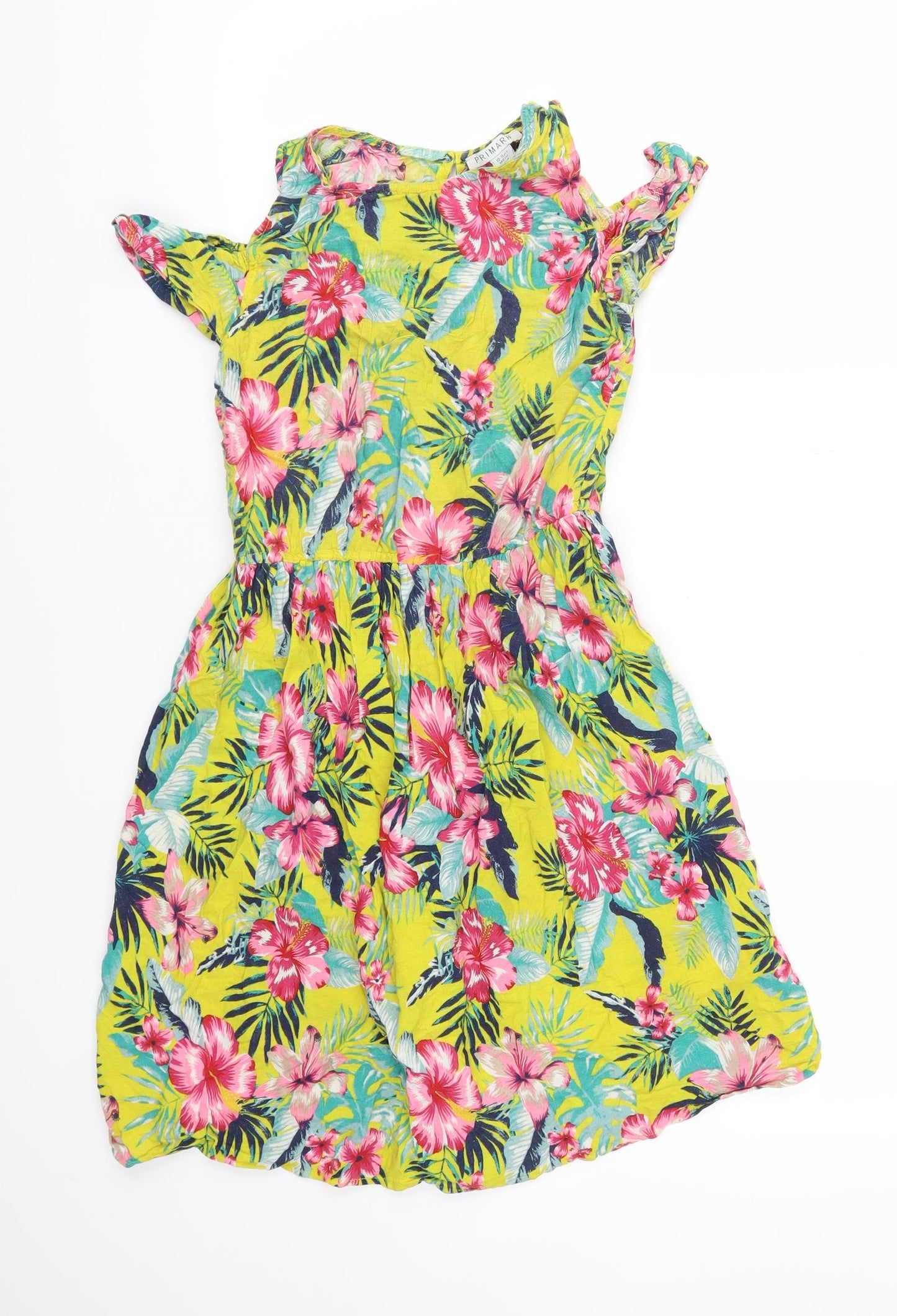 Primark Girls Multicoloured Floral  Fit & Flare  Size 10-11 Years