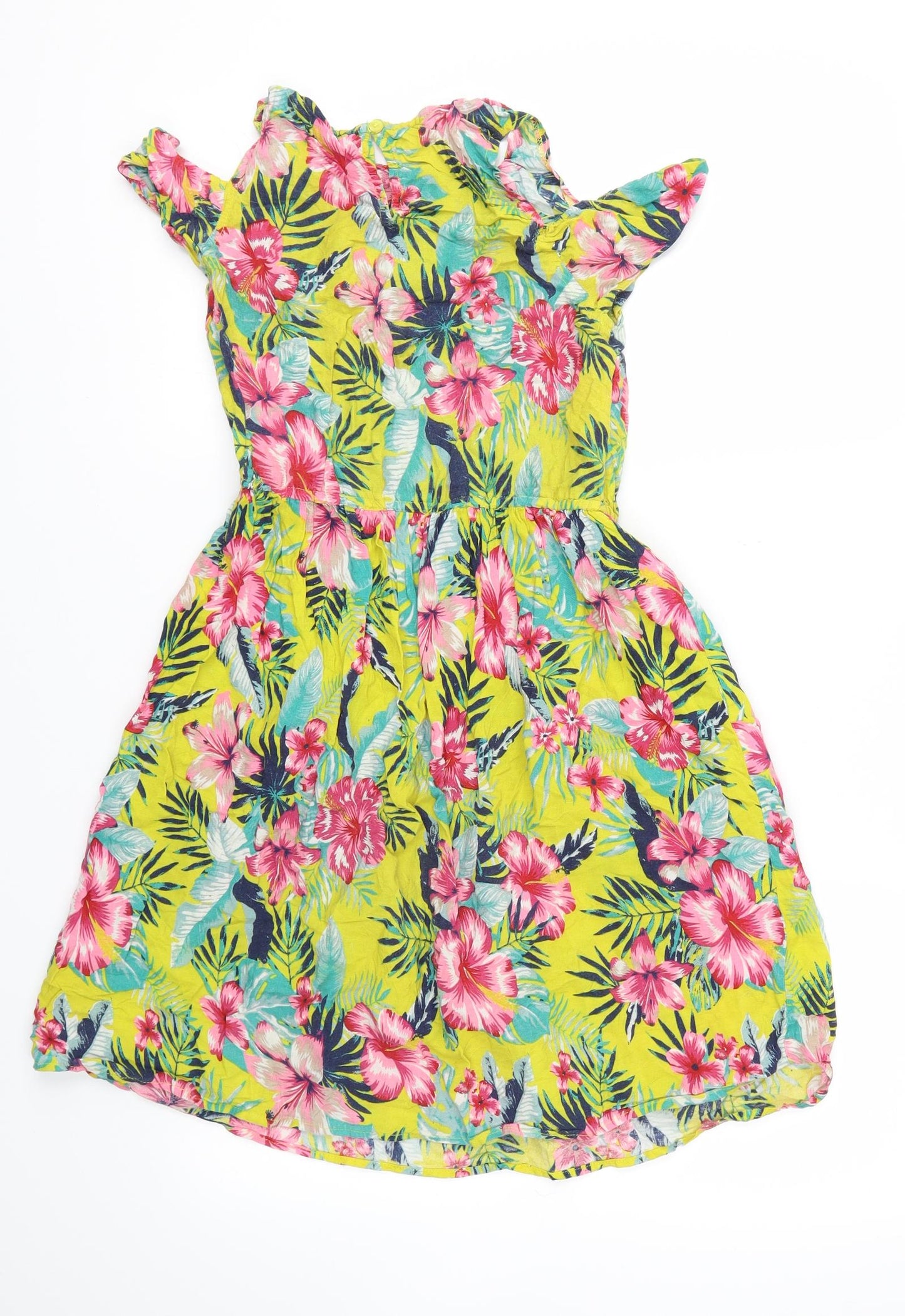 Primark Girls Multicoloured Floral  Fit & Flare  Size 10-11 Years