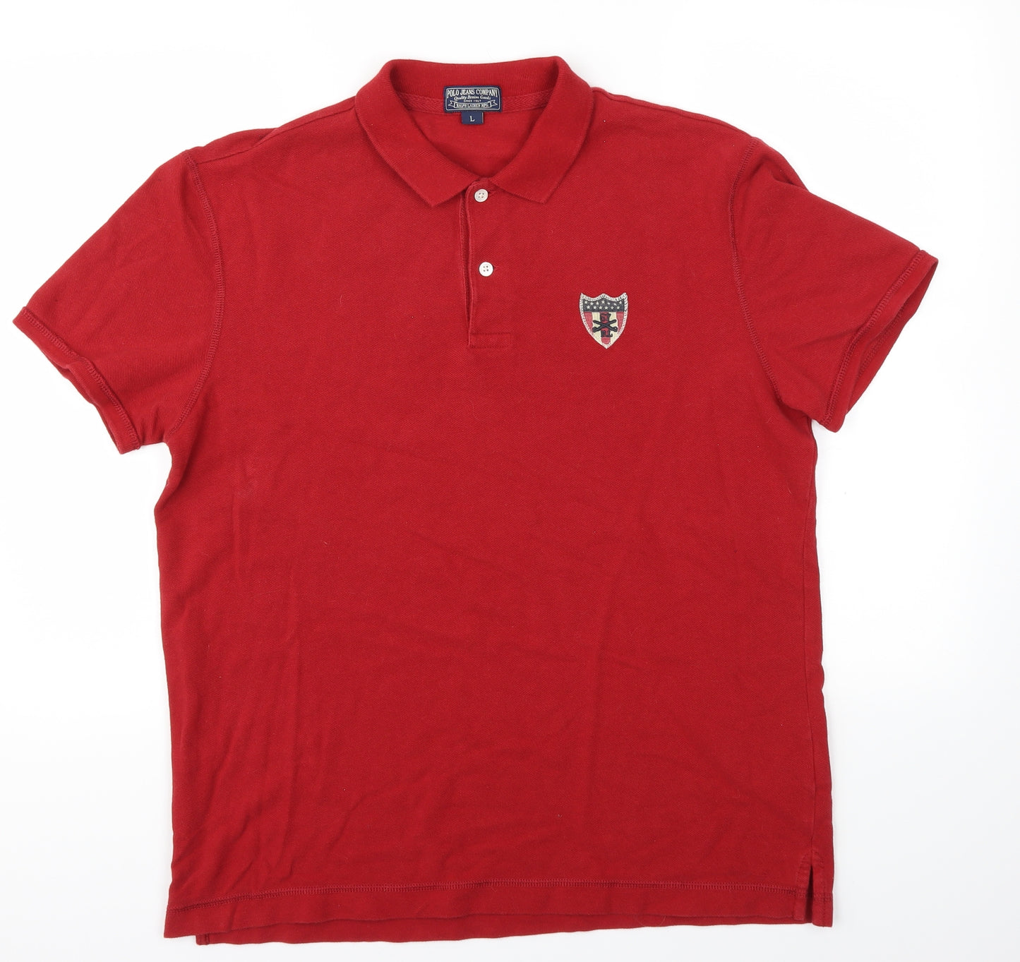POLO Jeans company Mens Red    T-Shirt Size L