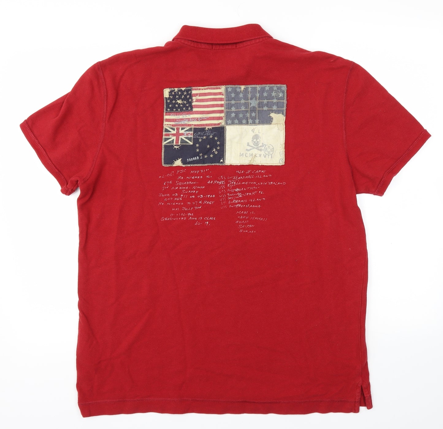 POLO Jeans company Mens Red    T-Shirt Size L
