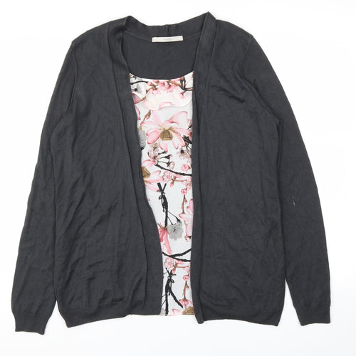 George Womens Multicoloured Floral  Cardigan Jumper Size 12