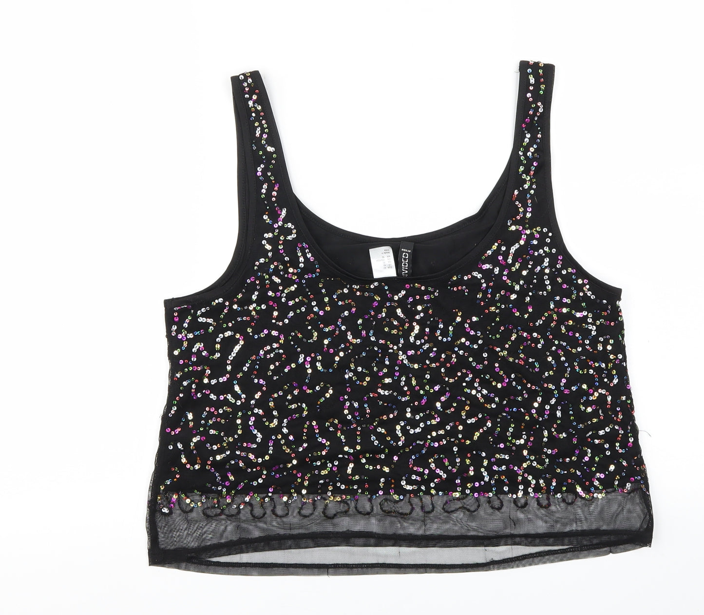 H&M Womens Black   Basic T-Shirt Size 10