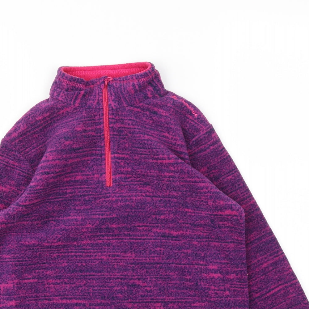 DECATHLON Girls Purple   Full Zip Jumper Size 12 Years