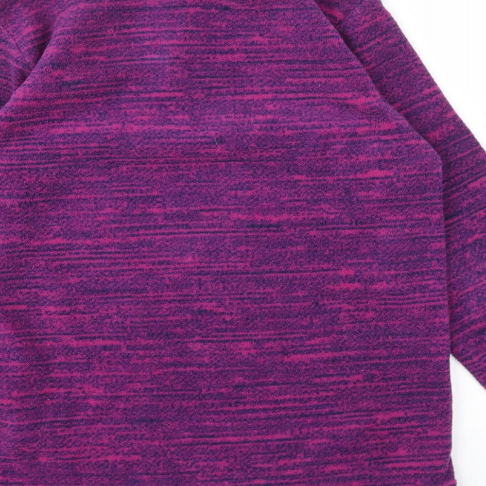 DECATHLON Girls Purple   Full Zip Jumper Size 12 Years