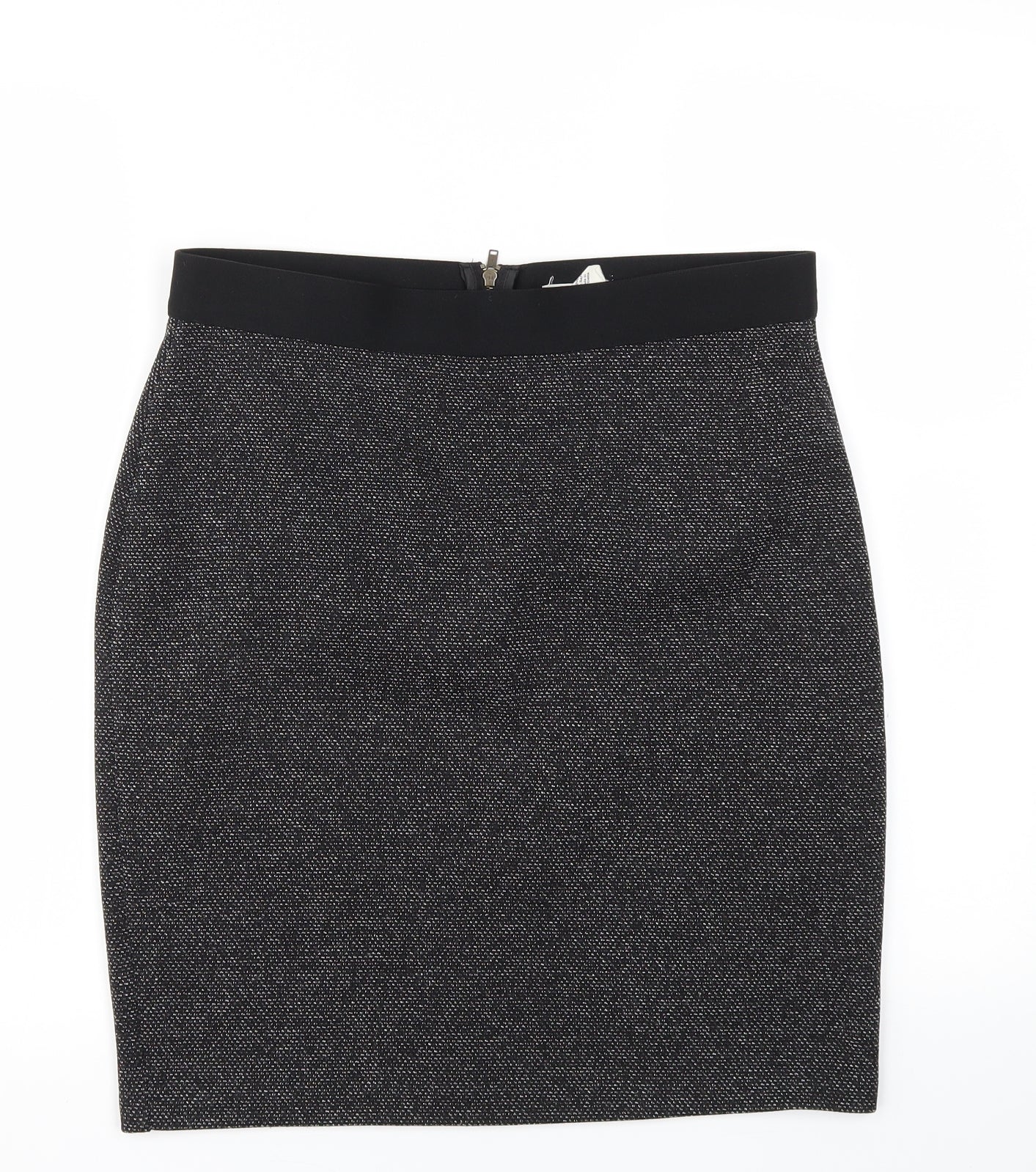 MAISON  Womens Black   A-Line Skirt Size M