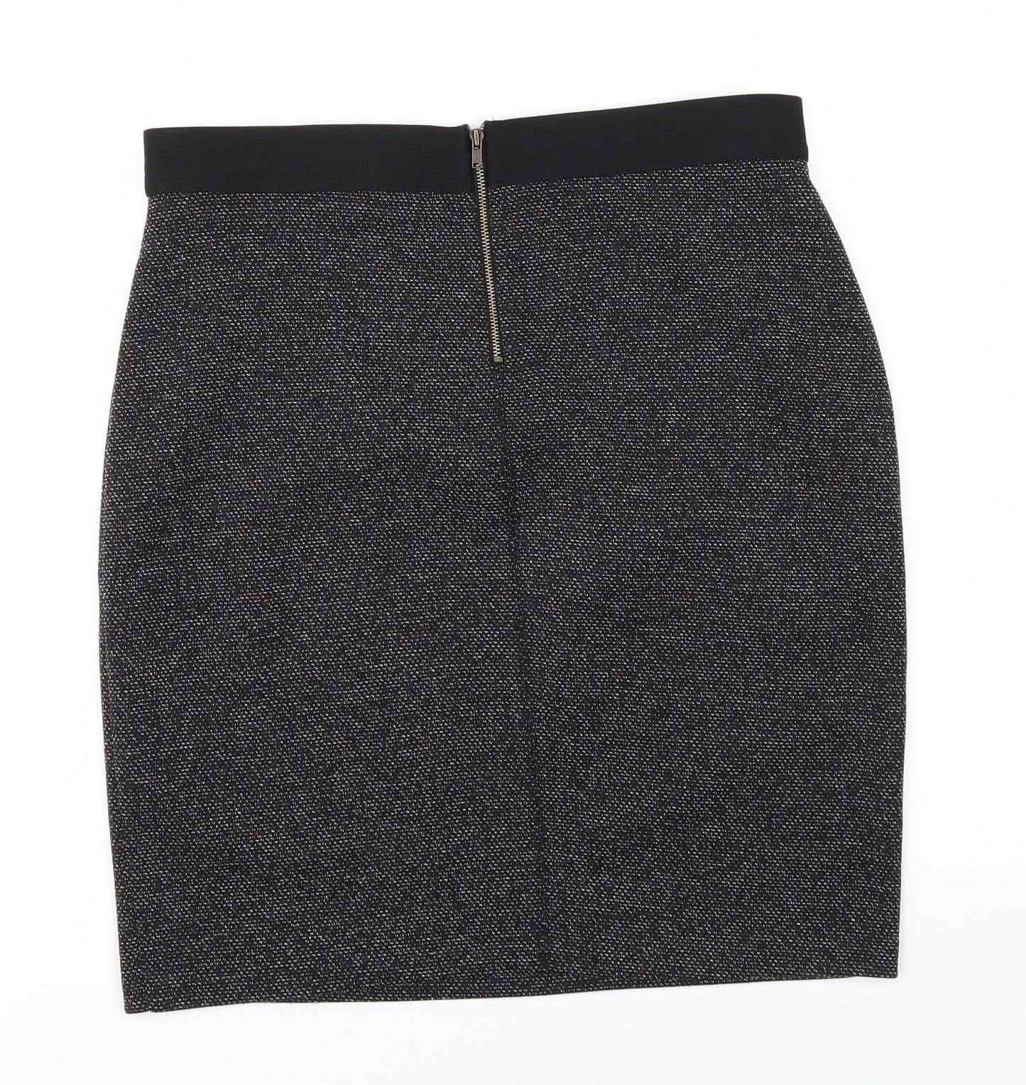 MAISON  Womens Black   A-Line Skirt Size M