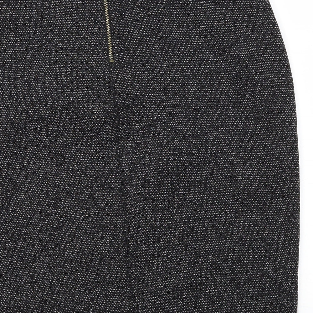 MAISON  Womens Black   A-Line Skirt Size M
