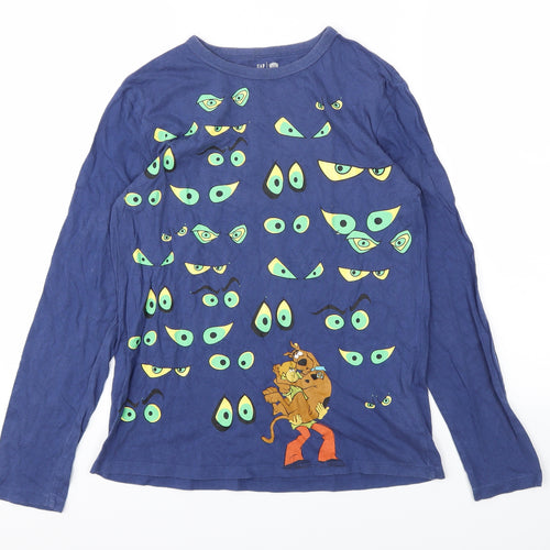 Gap Boys Blue Animal Print  Basic T-Shirt Size XL