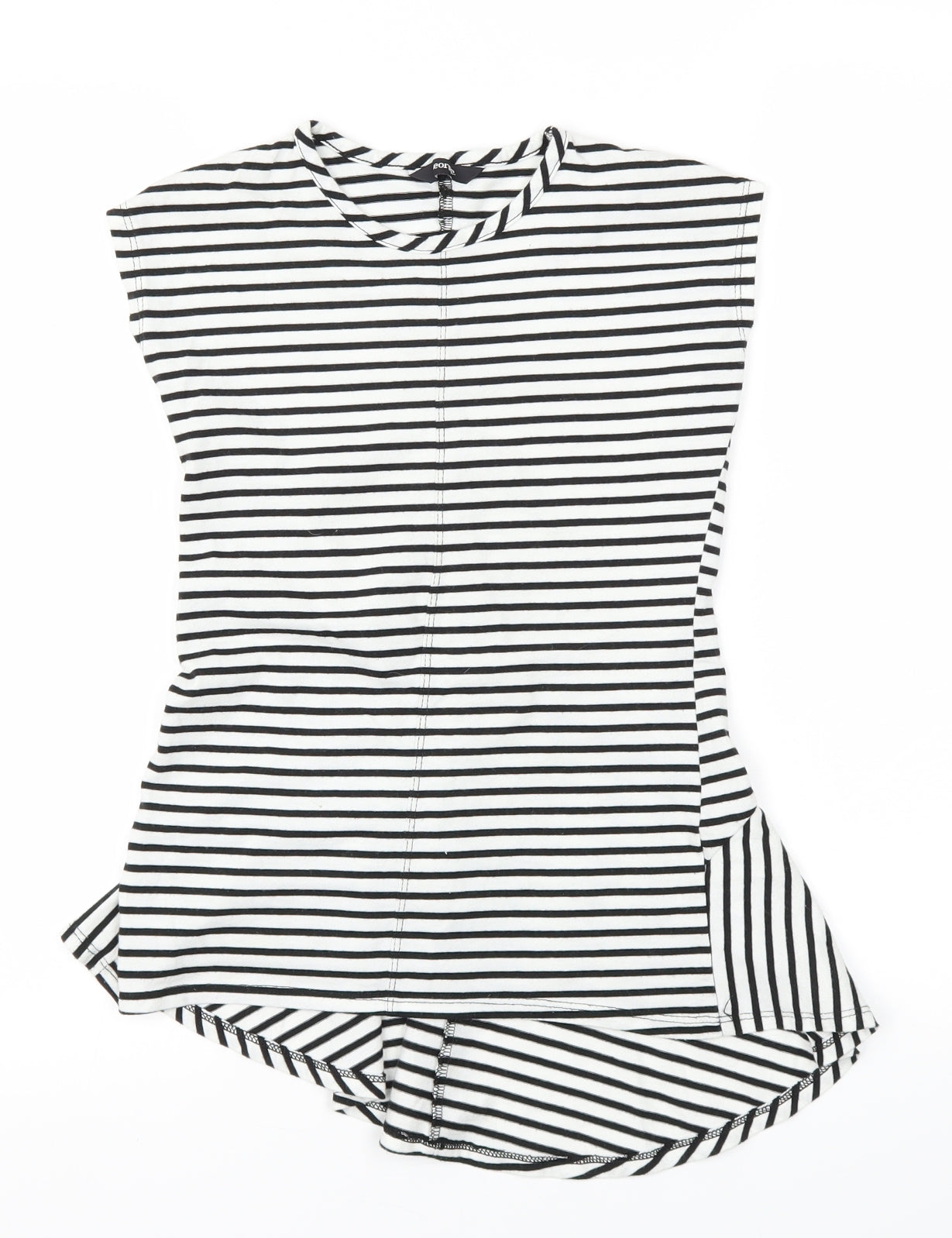 George Girls Black Striped  Ball Gown  Size 6-7 Years