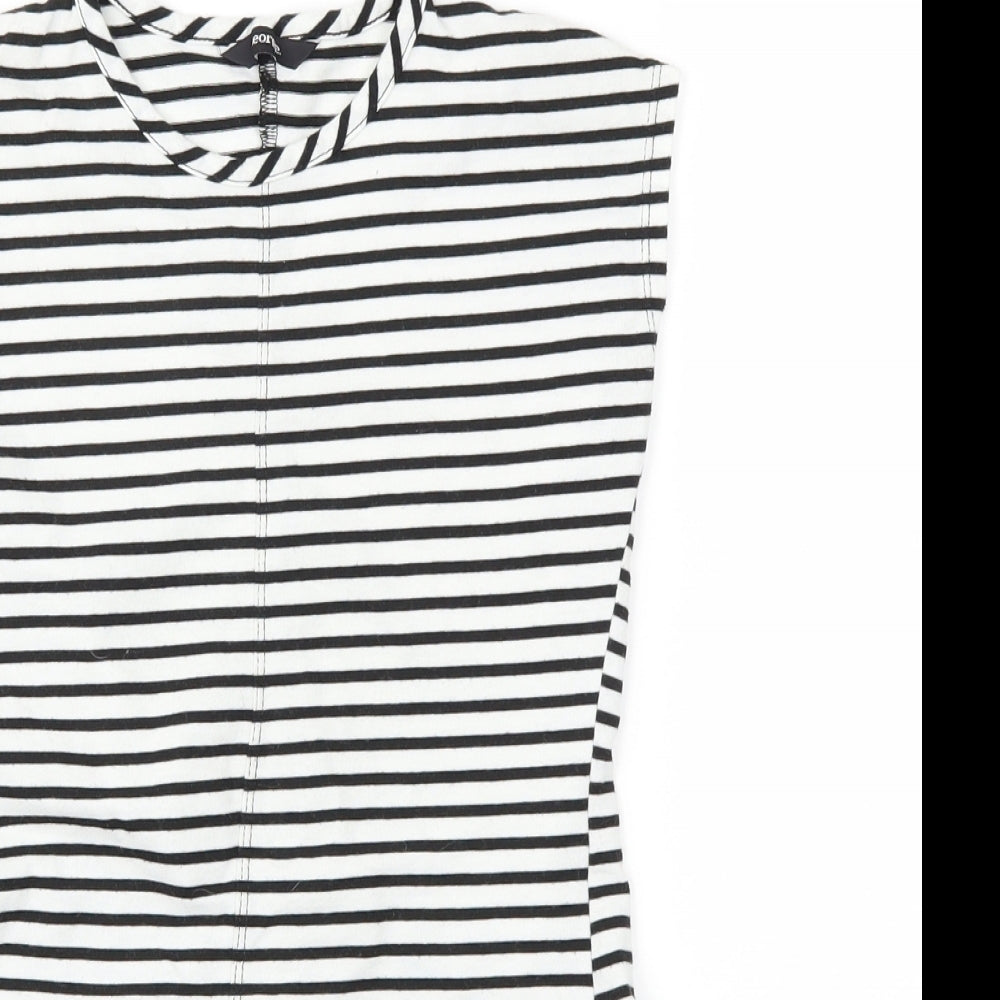 George Girls Black Striped  Ball Gown  Size 6-7 Years