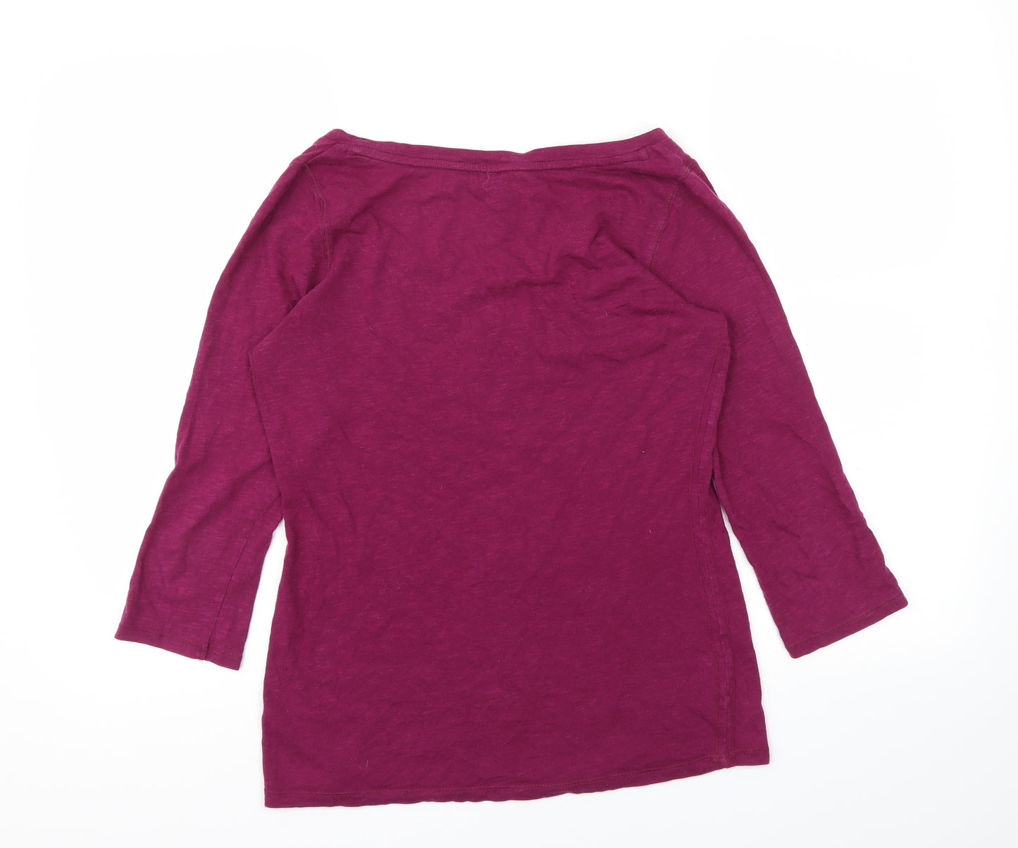 M&S Womens Purple   Basic T-Shirt Size 10