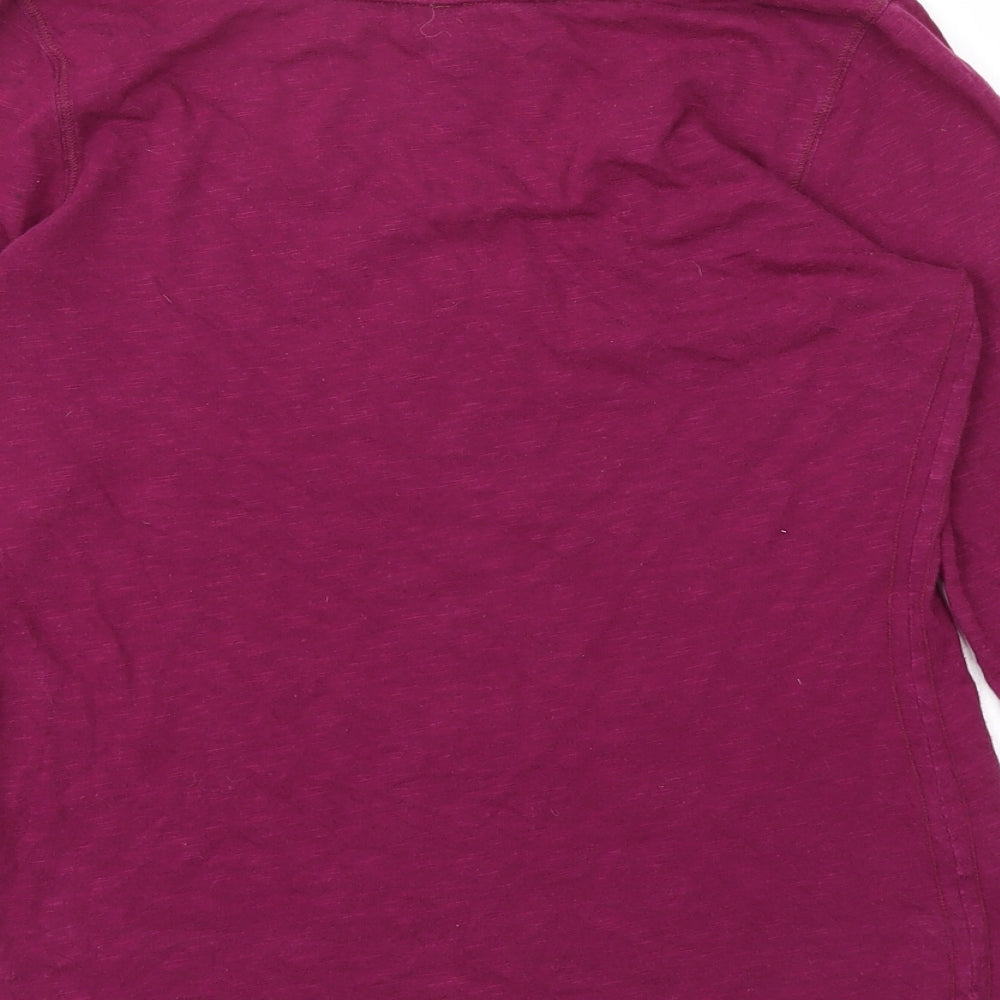 M&S Womens Purple   Basic T-Shirt Size 10