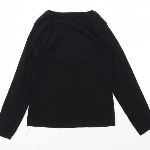 PEP&CO Girls Black   Basic T-Shirt Size 6-7 Years