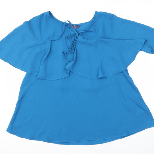 TU Womens Blue   Basic Blouse Size 10