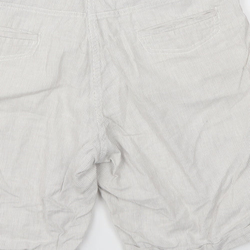 Dorothy pekins Womens Grey Striped  Cut-Off Shorts Size 10