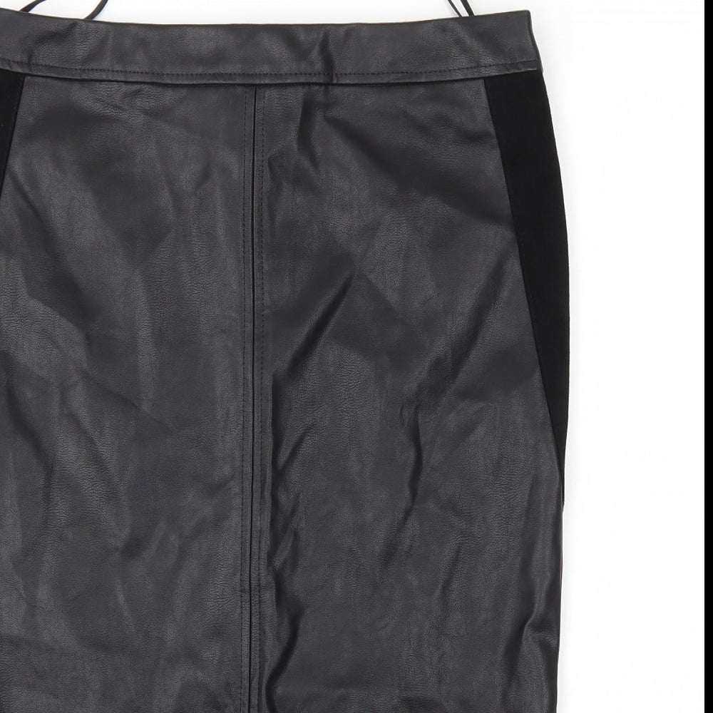 F&F Womens Black   A-Line Skirt Size 10