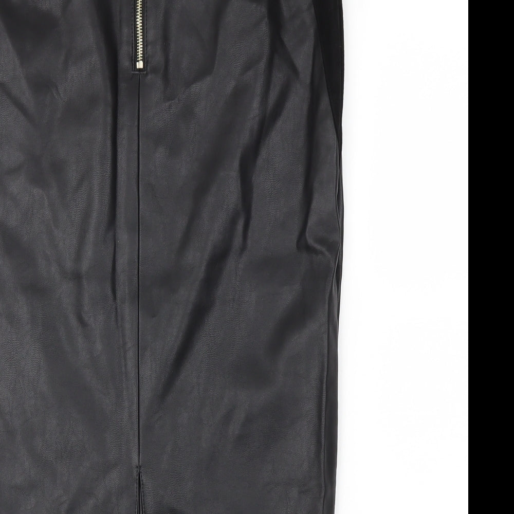 F&F Womens Black   A-Line Skirt Size 10