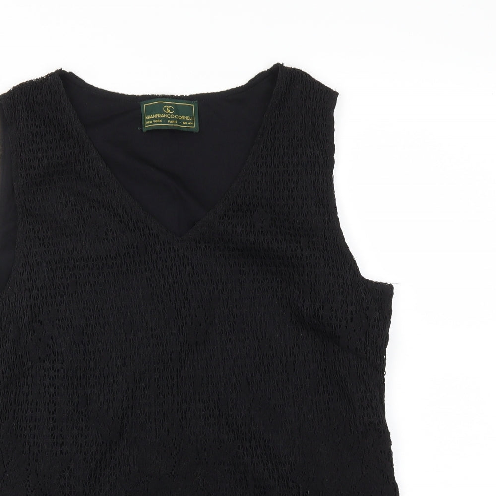 GC Womens Black   Basic T-Shirt Size 14