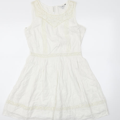 New Look Womens Ivory   Fit & Flare  Size 10