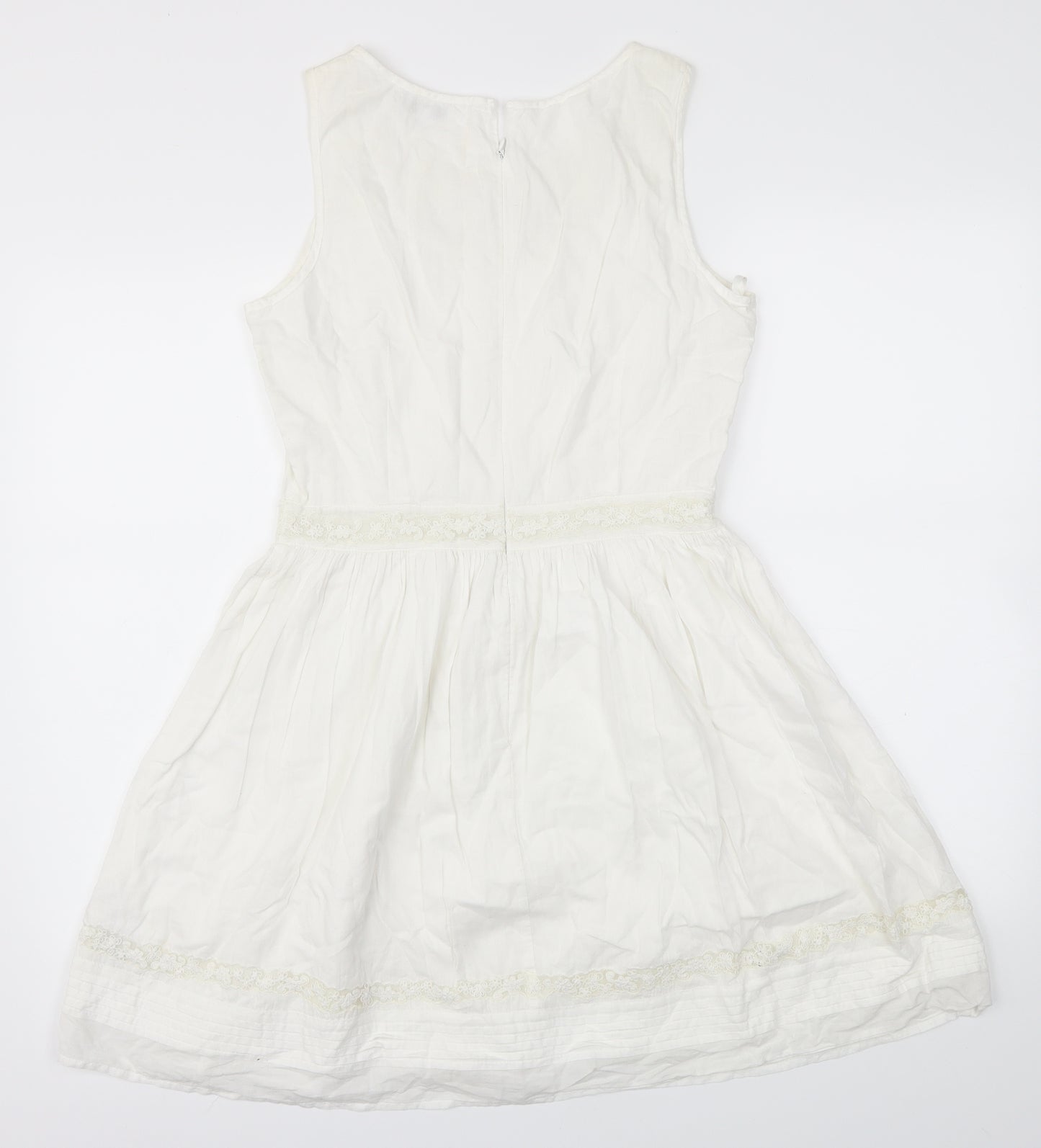 New Look Womens Ivory   Fit & Flare  Size 10
