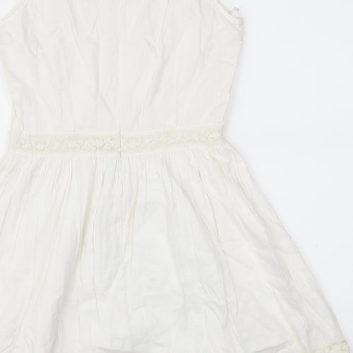 New Look Womens Ivory   Fit & Flare  Size 10