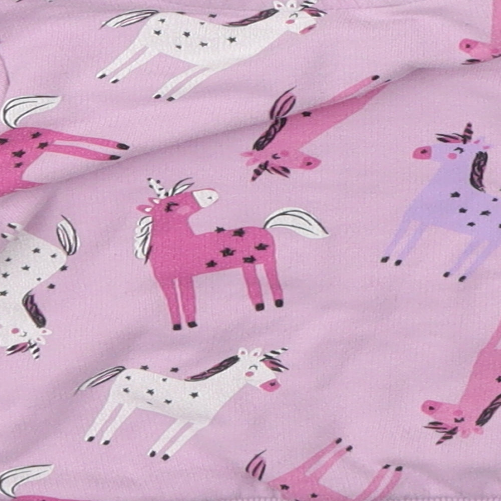 George Girls Purple Animal Print  Pullover Jumper Size 2 Years