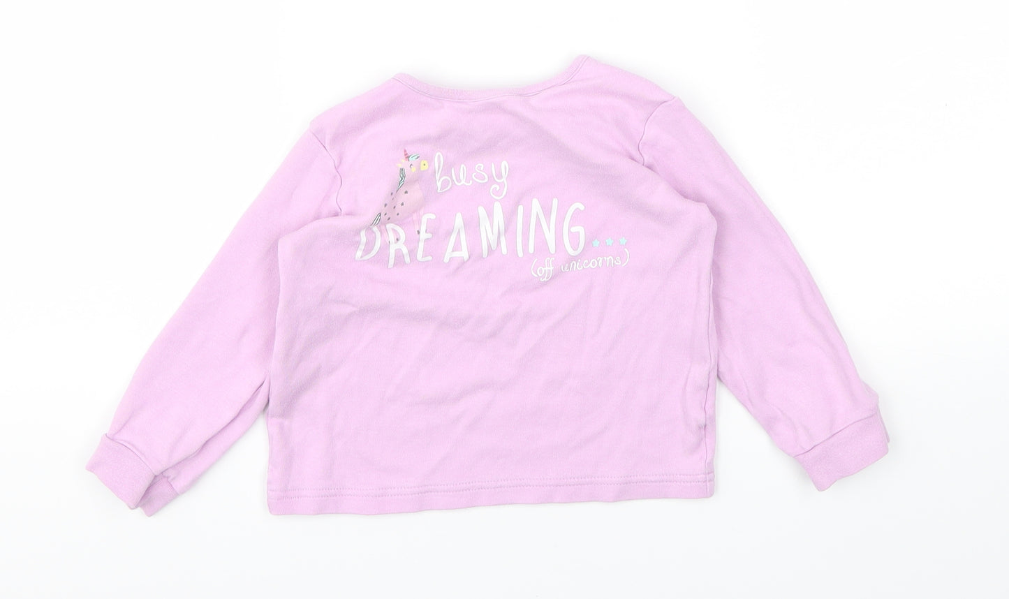 George Girls Purple   Basic T-Shirt Size 18-24 Months