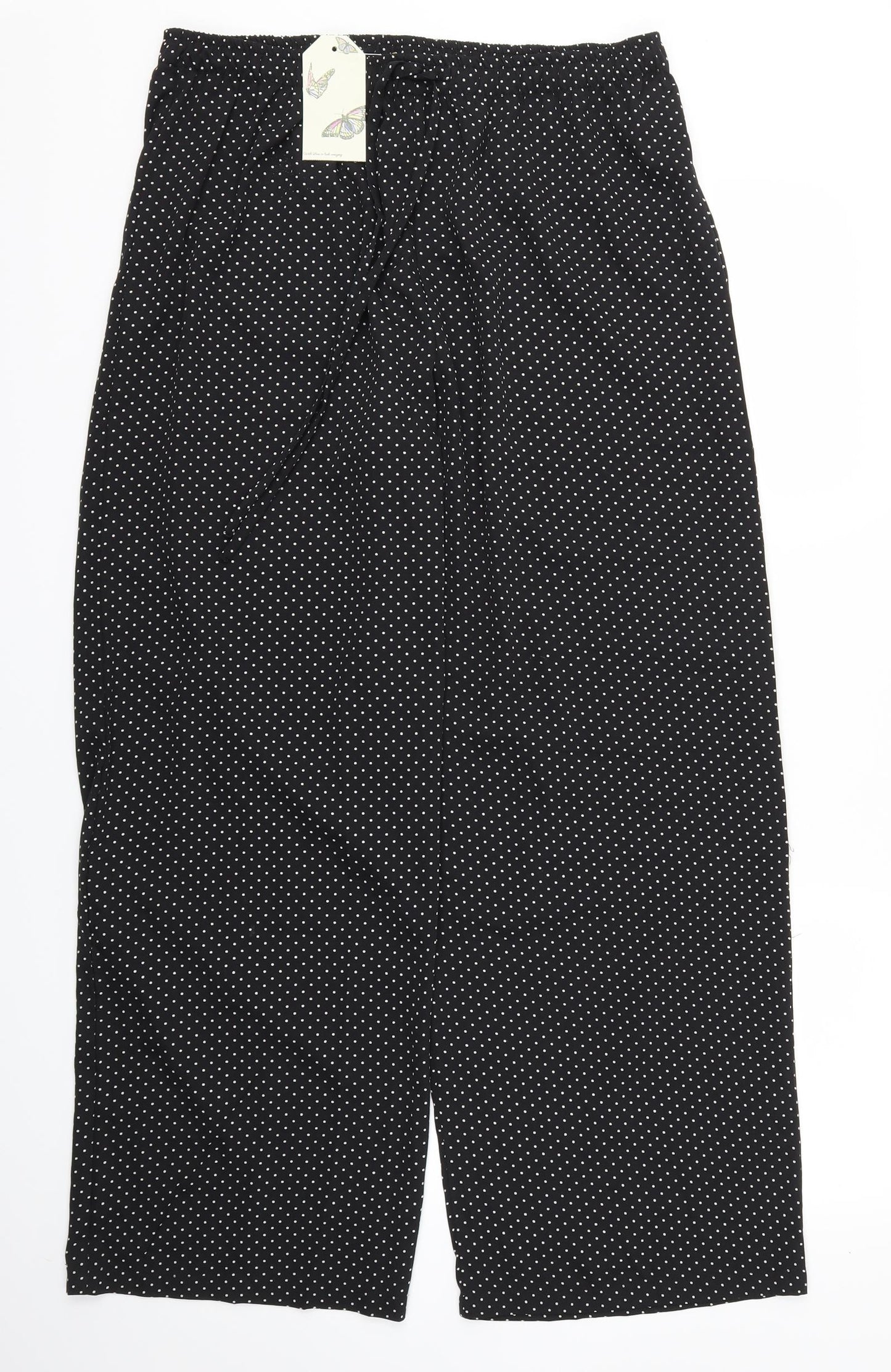 Originals Womens Black Polka Dot  Trousers  Size M L29 in - Stretch waistband