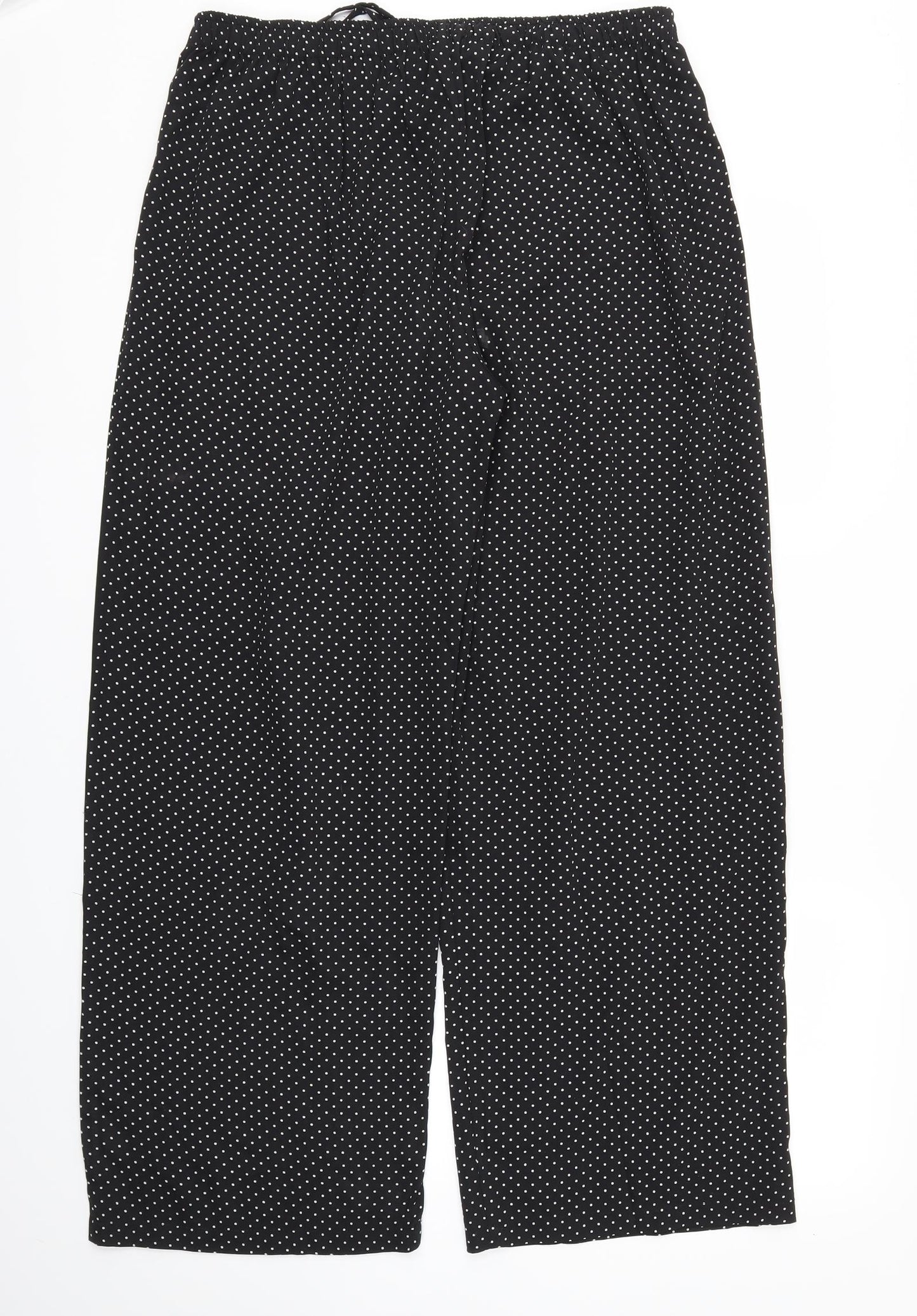 Originals Womens Black Polka Dot  Trousers  Size M L29 in - Stretch waistband