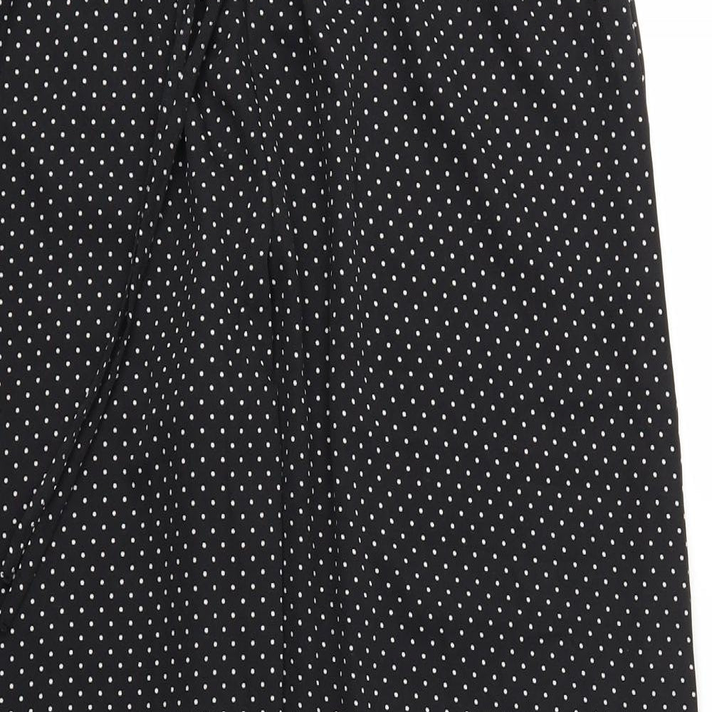 Originals Womens Black Polka Dot  Trousers  Size M L29 in - Stretch waistband