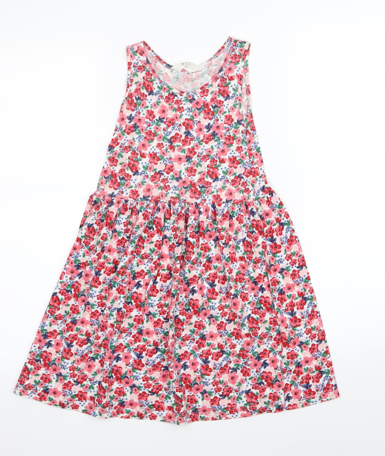 H&M Girls Multicoloured Floral  Fit & Flare  Size 7-8 Years