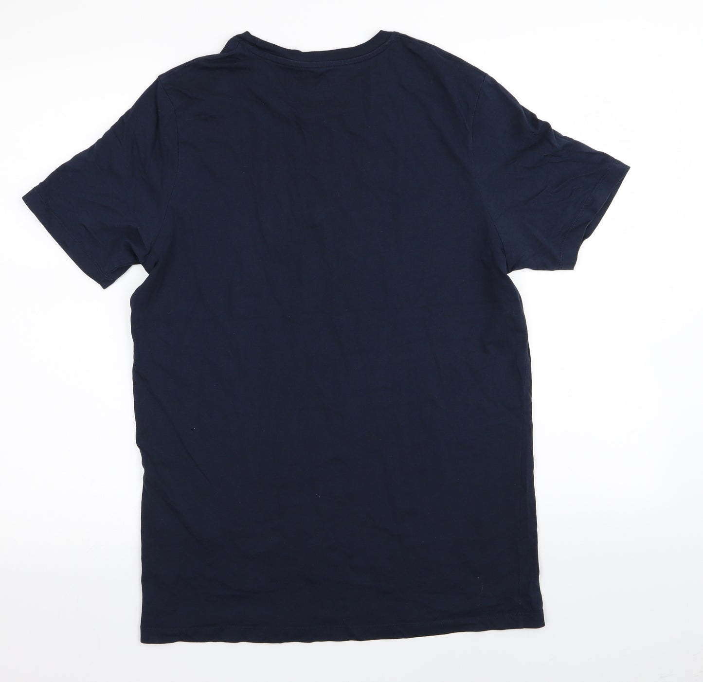 JACK & JONES Mens Blue    T-Shirt Size L