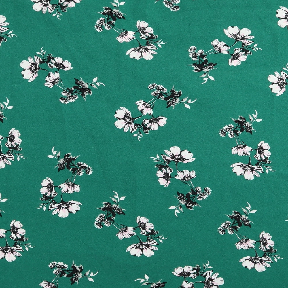 jdwilliams Womens Green Floral  Basic T-Shirt Size 30