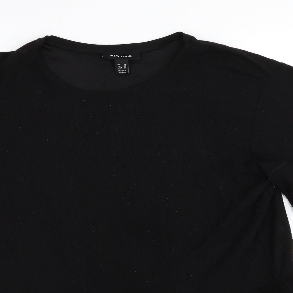 New Look Womens Black   Basic T-Shirt Size 14