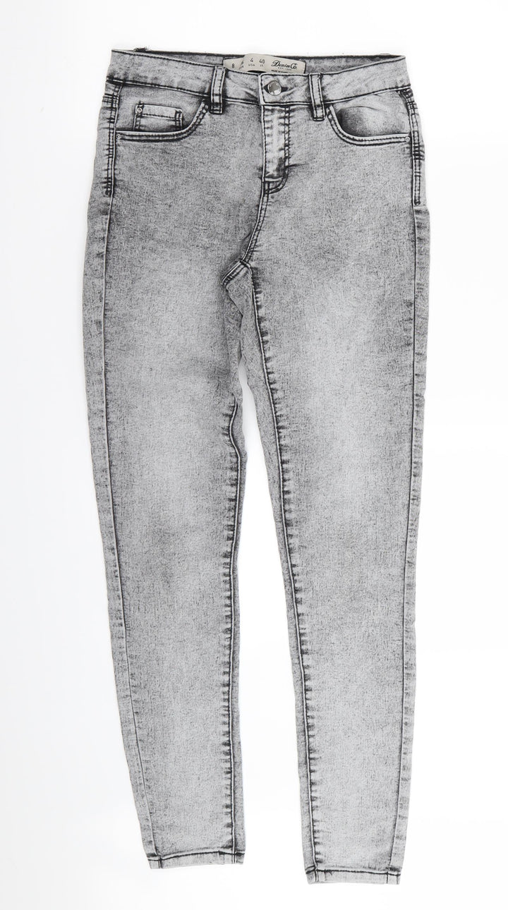 DENIM AND CO Womens Grey   Skinny Jeans Size 8 L30 in