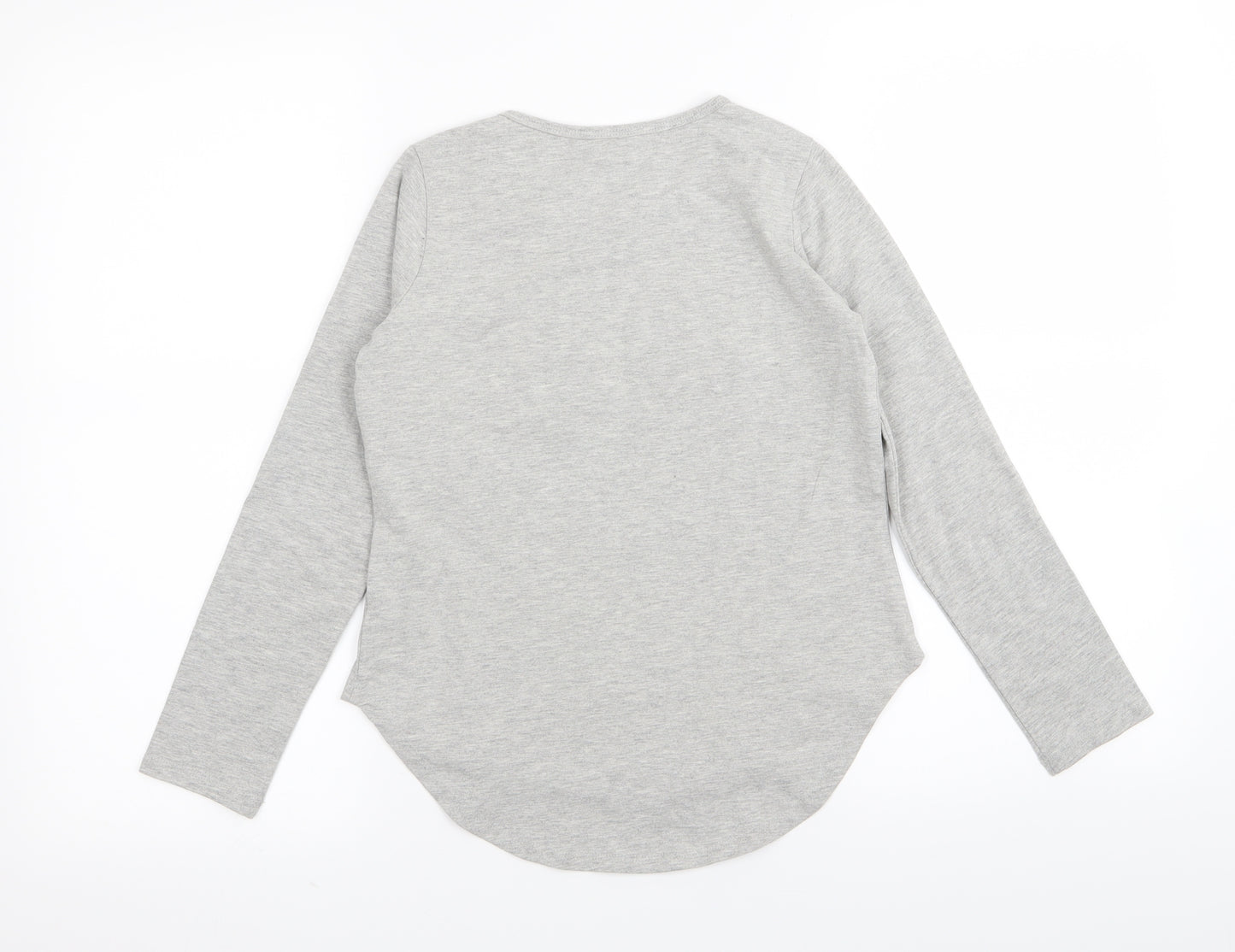 KIDPIK Girls Grey   Basic T-Shirt Size 10 Years