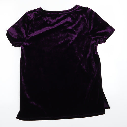 Oasis Womens Purple   Basic T-Shirt Size M