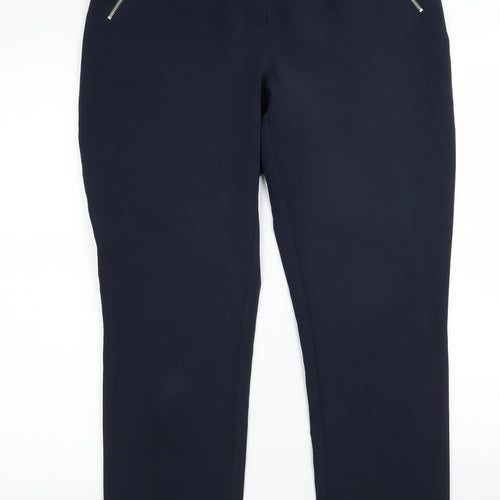 by very Womens Blue   Trousers  Size 12 L29 in