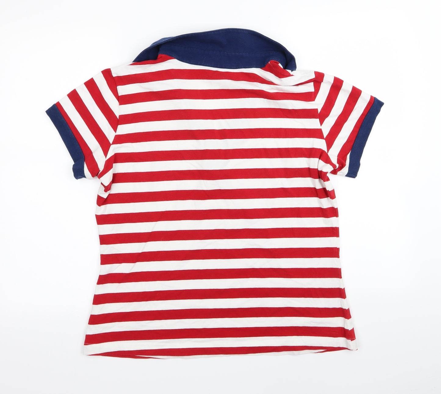 Dorothy Perkins Womens Red Striped  Basic Polo Size 20