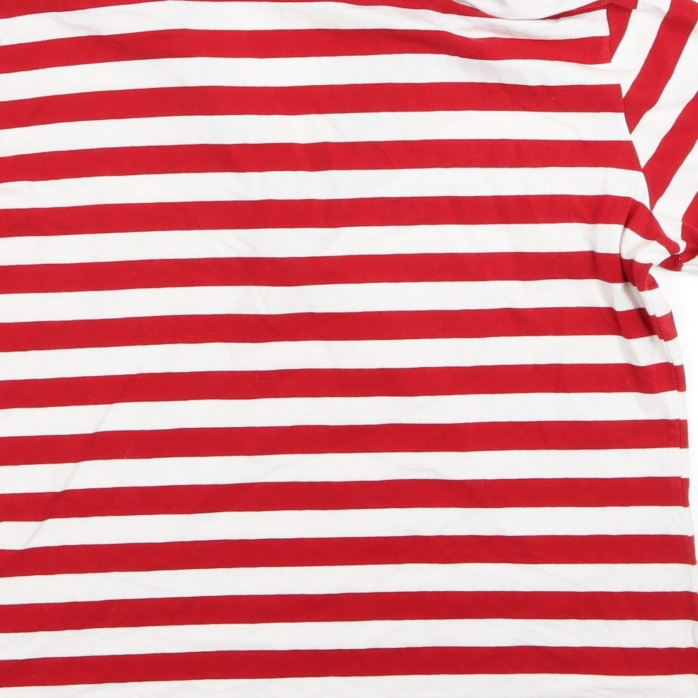 Dorothy Perkins Womens Red Striped  Basic Polo Size 20