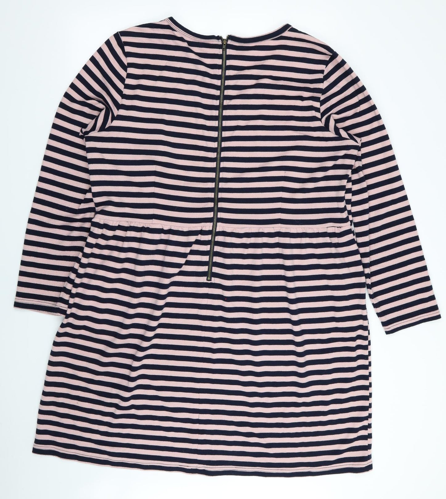 joane Womens Pink Striped  Fit & Flare  Size 20