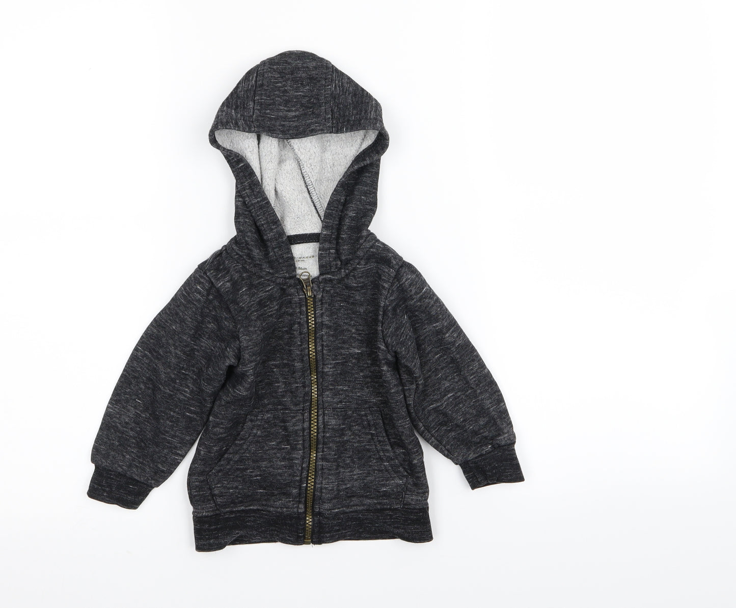 Primark Boys Black   Full Zip Jumper Size 12-18 Months