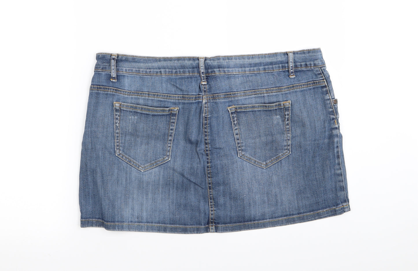 F&F Womens Blue   Mini Skirt Size 18