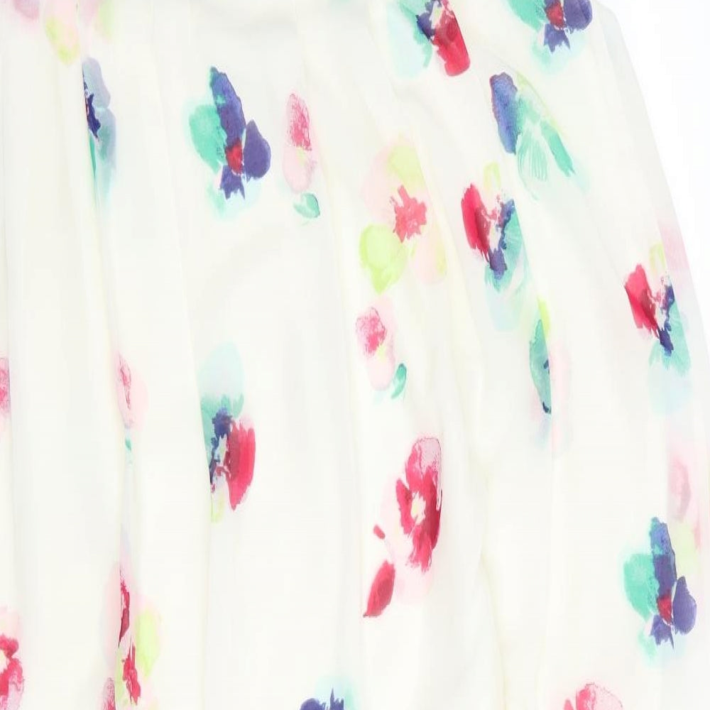 Monsoon Womens White Floral  Fit & Flare  Size 20