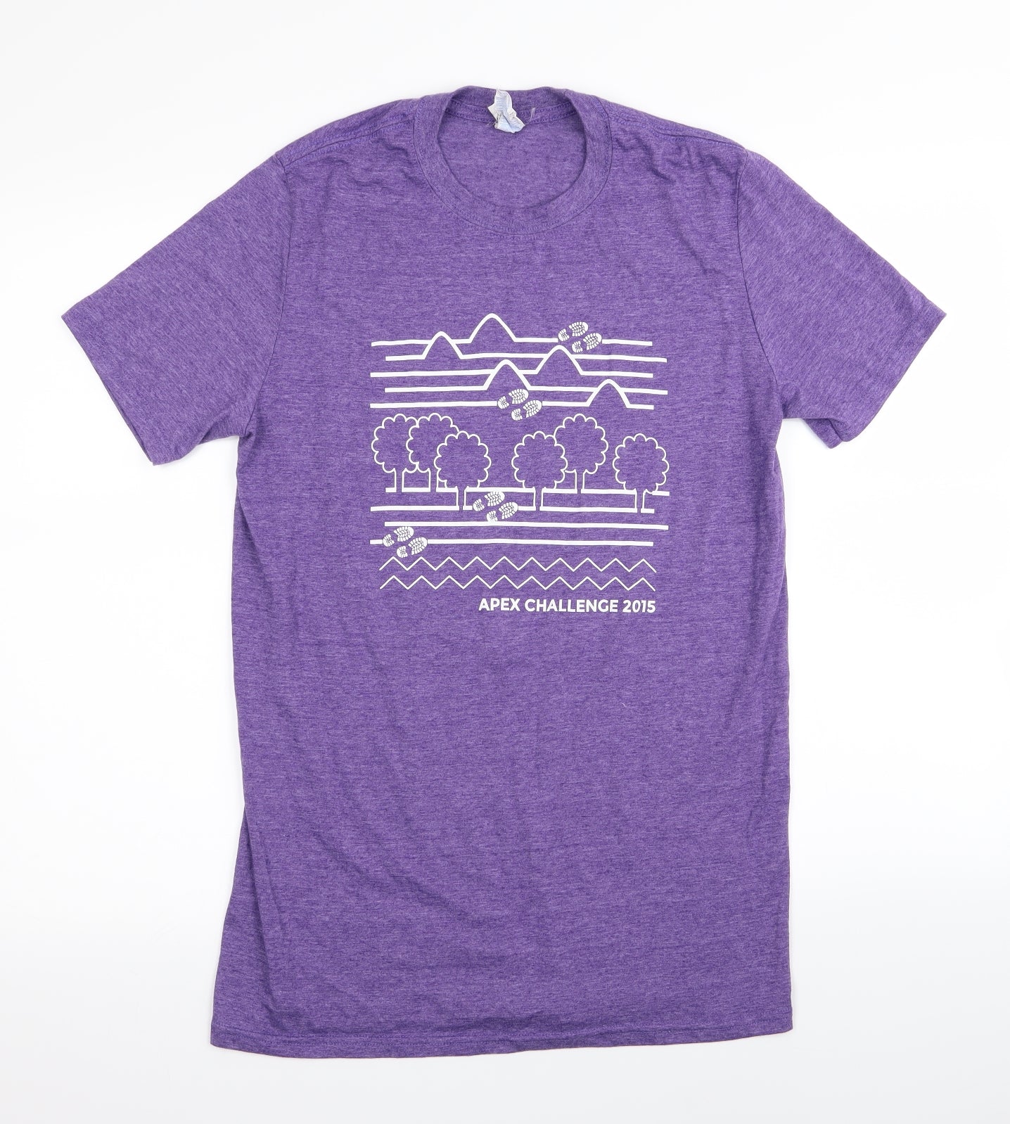 Gildan Mens Purple    T-Shirt Size M