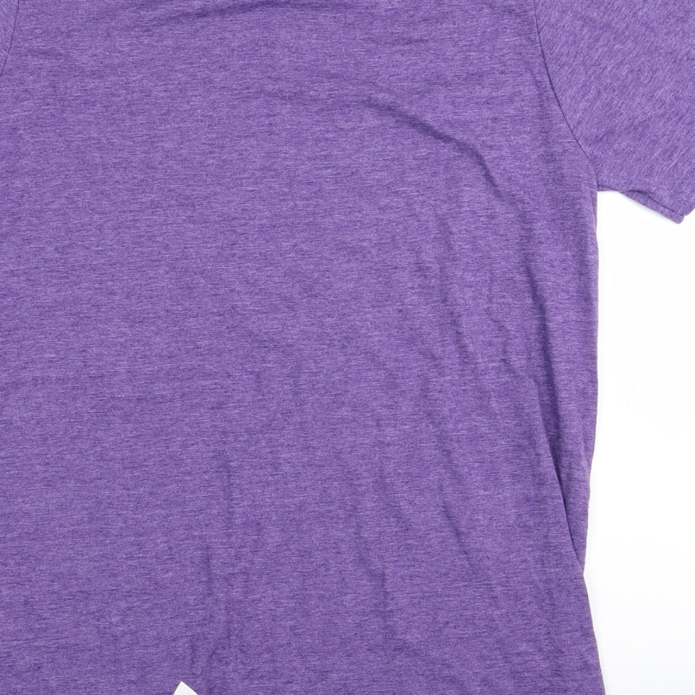 Gildan Mens Purple    T-Shirt Size M