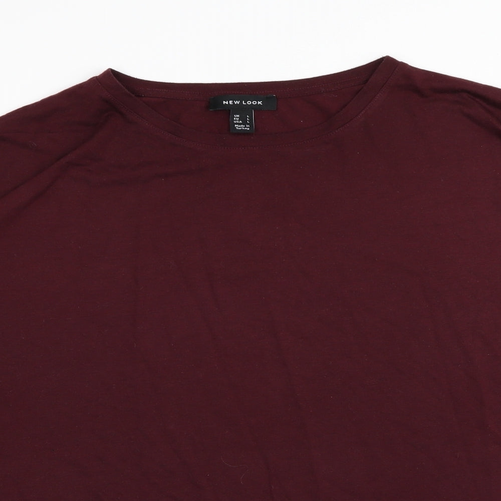 New Look Womens Red   Basic T-Shirt Size L