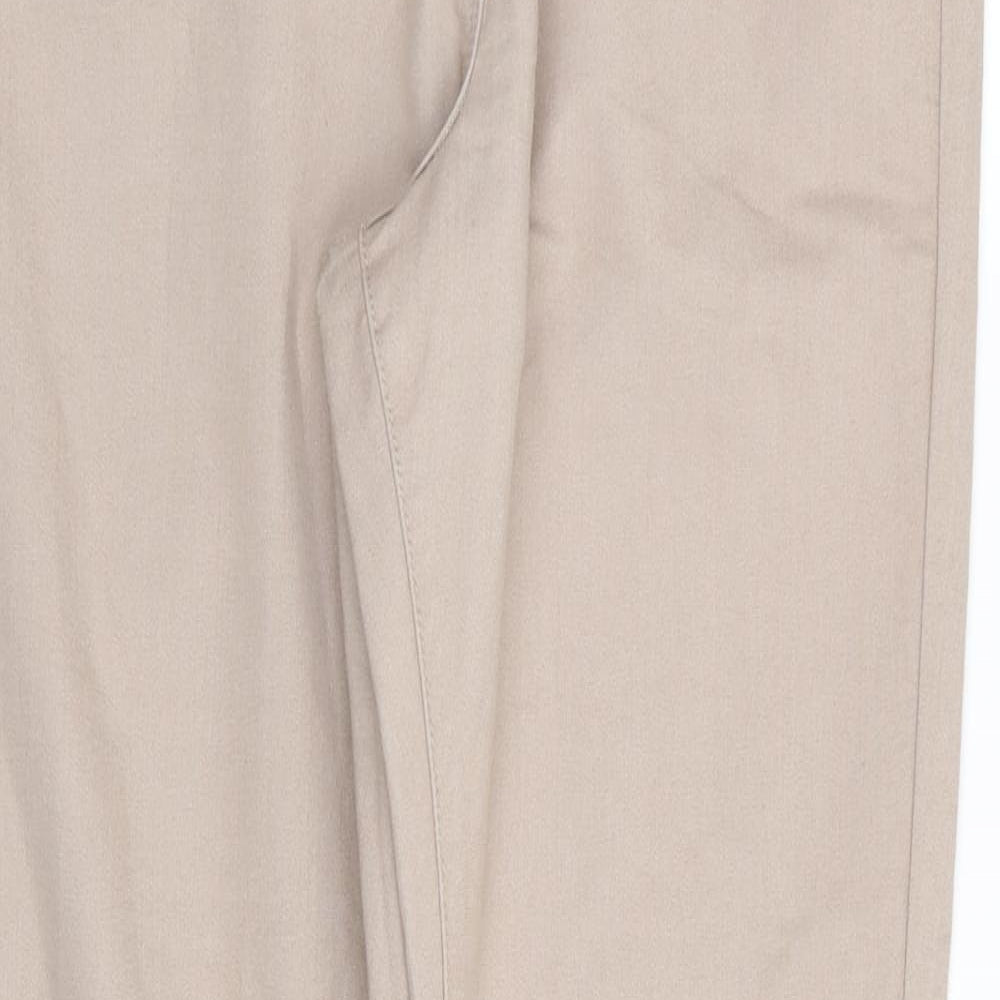 M&S Womens Beige   Jegging Leggings Size 12 L30 in