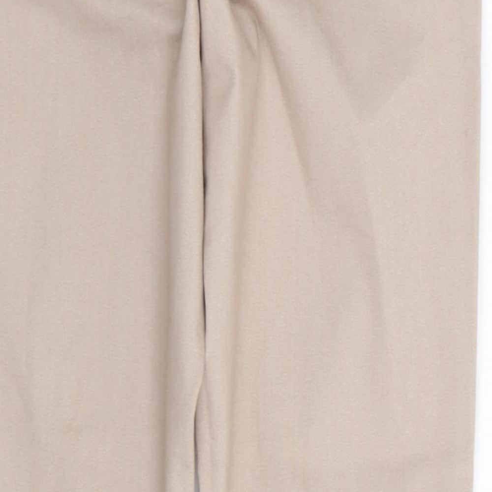 M&S Womens Beige   Jegging Leggings Size 12 L30 in